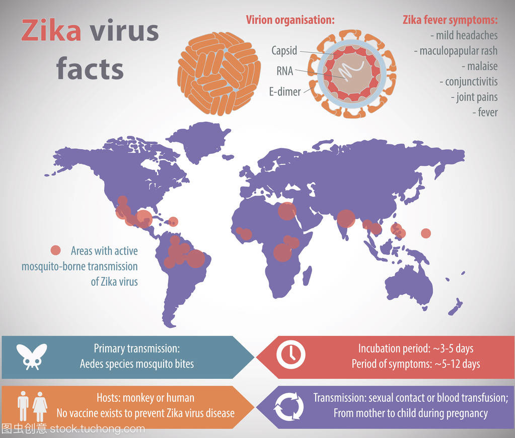 Zika 病毒全球分布与流行病学特征